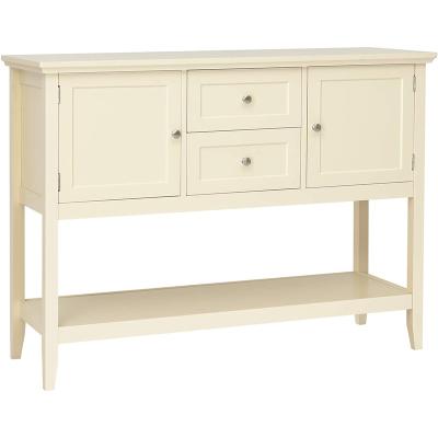 China 2 Drawers 2 Doors 2 Layers Solid Wood White Wooden Sideboard for sale