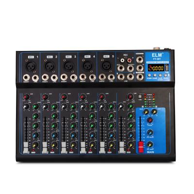 China Stage Blue-Tooths audio performance ktv mixer effect factory audio recording mixer USB mixing console for sale