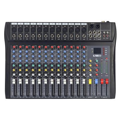 China Effect Wholesale Usb DJ Music Equipment Interface Recorder Live 12 Channel Audio Mix for sale