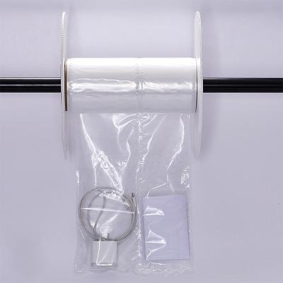 China Moisture Proof Custom Clear Poly Plastic Pre-opened Automatic Bags On Roll For Automated Packaging Bagging Machine Custom Transparent Pre Open Bag for sale