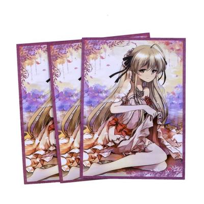 China High Quality Recyclable Plastic Clear Custom Trading Hologram Game Card Anime Card Pro TCG Sleeves for sale