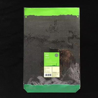 China Recyclable Food Grade Good Quality Customized Packing Posh Plastic Micro Perforated Mesh Vegetable Bags for sale