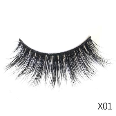 China Wholesale price full volume producer supply best quality hand made strip lashes soft silk 3d eyelashes for sale