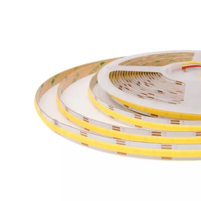 China Residential Color Temperature RA95 608chips 2700K-6500K Double DC24V LE TDC Variable Dotless COB LED Flexible Strip for sale