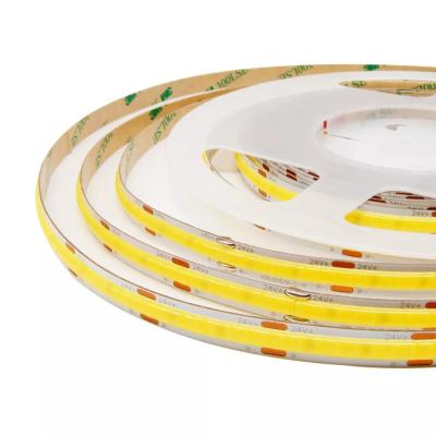 China Residential 5M Dual Color 2700K-6500K For Project Decoration CRI95+ Flexible COB LED Strip DC24V 608LEDs/M CCT for sale