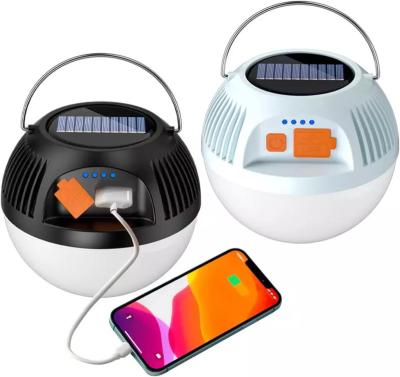 China Solar Camping/Camping Emergency LED Light USB Rechargeable with Outlet Bulb for Tent Outdoor Lamp Portable Camping Lanterns for sale