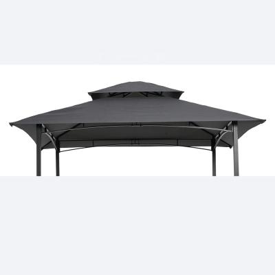 China Replacement Outdoor Gazebo Gazebo Leisure USA Product Stock Double BBQ Tent Outdoor Tiered Roof Top Canopy for sale