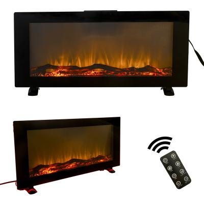 China US Current Indoor Hotel Use 42 Inches Heating Equipment Wall Mounted Free Standing Electronic Fireplace for sale