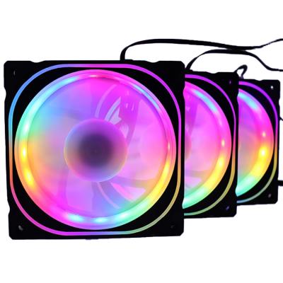 China Hot Selling Colorful Product RGB Light 120m Computer Case Fan LED Case Fan Cooler PC Gaming Computer Fan Case Fan Cooler PC for sale