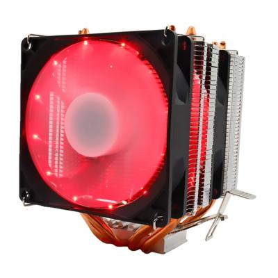 China Colorful Cooler Case 90mm CPU Heatsink Copper 4 Pipes CPU Heatsink CPU Cooler ARGB Fan dual computer for sale