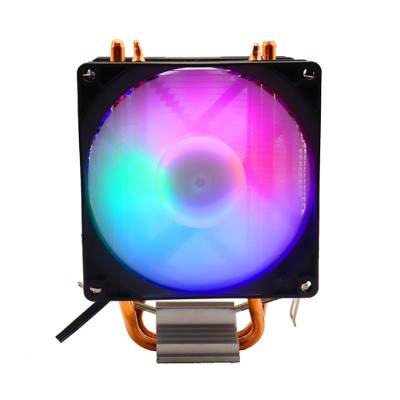 China Original Computer Case High Density Radiators CPU Cooler Fan 90mm CPU Cooler Fans LED CPU Radiator 4 Cooling Quiet Pipes New for sale