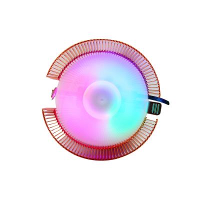 China Computer Case Factory Direct Cpu Cooler Argb Fan Computer Heat Pipe Fan LED Color Performance Cooler for sale