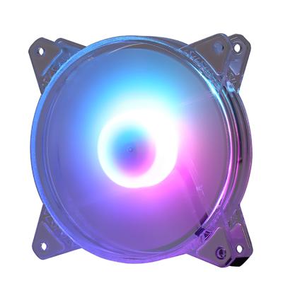 China Colorful LED Fan 12CM RGB LED Light PC Fan New Design 120mm Computer Case Argb Fans With Remote Controller Computer Case for sale