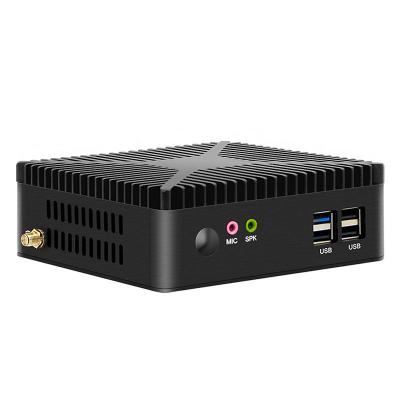 China For Home And Student Cheap Affordable Mini Pc J1800 J1900 J4125 Dual Com For Industrial Home Use Fanless Mini PC With HDMI And VGA for sale