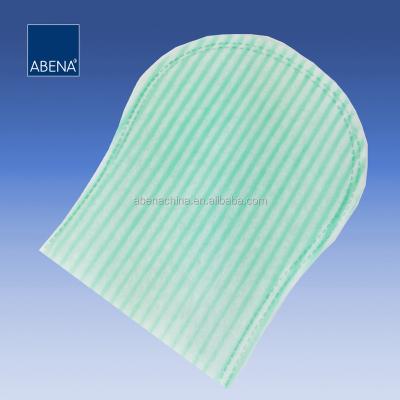 China Disposable Body Wash Abena Popular Fish Shape Soapy Wash Mitt for sale