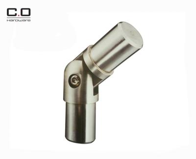 China Adjustable Balcony Stainless Steel Railing Fittings Pipe Joint Bar Connector for sale