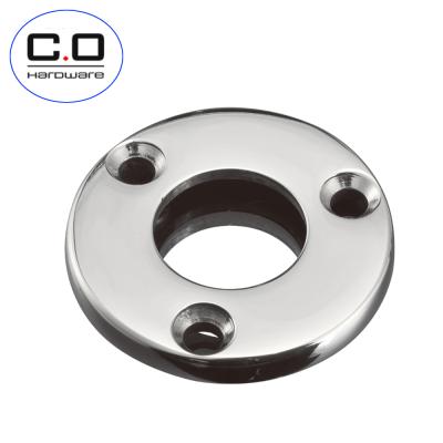 China Balcony 304 316 Stainless Steel Railing Fence Fittings Casting Round Pipe Plate Plate for sale