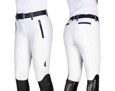 China Antibacterial Woman Seat Full Silicone Breeches Equestrian Riding Breeches for sale