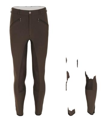 China Fashional Mens Antibacterial Custom Riding Breeches With Seat Full Suede for sale