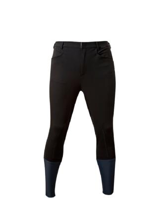 China Fashion Mens Antibacterial Custom Riding Breeches With Knee Patch Suede for sale