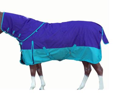 China Comfortable Waterproof Assembly 1200D Horse Blanket With Neck Blanket Assembly Blanket for sale