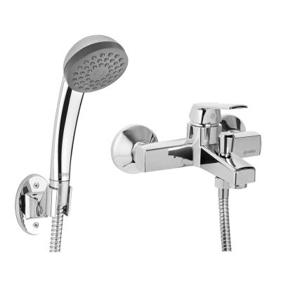 China Without Slide Bar High Quality Plastic Faucet Bathtub Water Mixer Cold-Hot Water Faucet With Shower Chrome Plated 20MD5203400 for sale