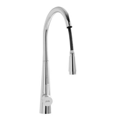 China Modern South America Hot Selling Brass Faucet Deck Mounted Pull Down Spout Chrome Plated Kitchen Water Mixer Water Tap 20KP5603400 for sale