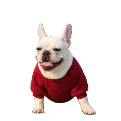 China Viable Wholesale Cheap Dog Clothes Vendors Luxury Knit Knitted Dog Jumpers Sweaters For Small Dog for sale