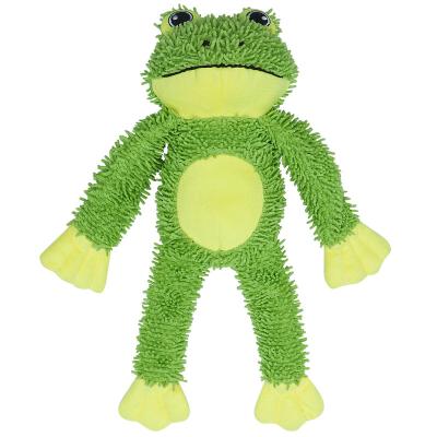 China Low Price Dog Chew Stocked Toy With Healthy Cute Indestructible Custom Dog Toy Soft Frog Doll for sale