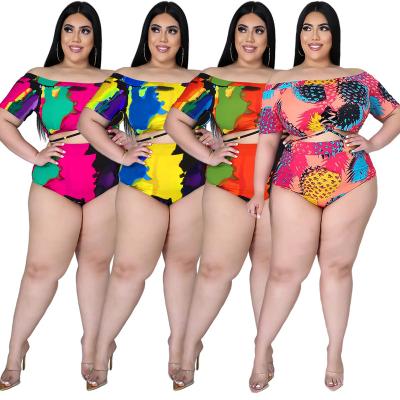 China New Arrival Fashion Bandage Sexy Beach Wear Plus Size Evawanna Luxury Swimsuits Print For Women 2021 Plus Size Swimsuits For Women 2021 for sale