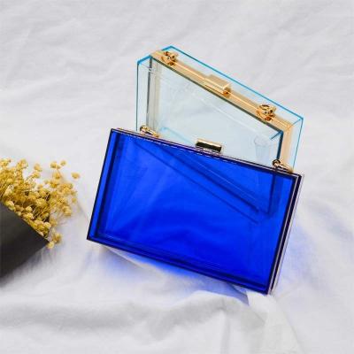 China 2021 Party Evening Purse Clutch Bag 2021 Cute Transparent Acrylic Clutch Bag Clear Fashion Women Evening Clutch Bags Ladies Clear for sale