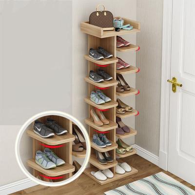 China Wooden Shoe Cabinet (Other) Shoe Rack Adjustable Salon Shoe Cabinet Organizer for sale