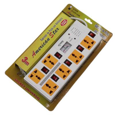 China 6 outlet Universal Type Extension Socket With On/Off Switch, USB for sale