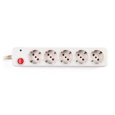 China 5 outlet Germany Type Extension Socket, With Surge Protector for sale