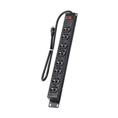 China 8 outlet Power Strip and Extension Socket With 15A Circuit Breaker Surger Protector for sale