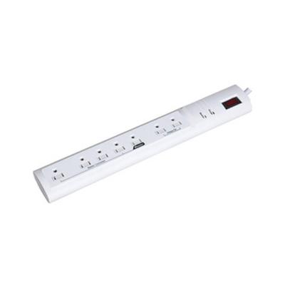 China 7 outlet Power Strip and Extension Socket With 15A Circuit Breaker Surger Protector for sale