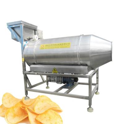 China Factory type new continuousdrum machine seasoning seasoning machine for potato chips banana chips for sale