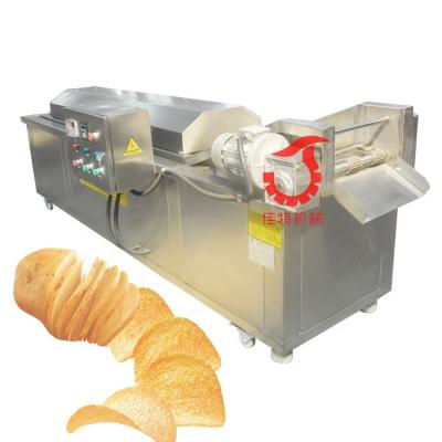 China Factory Industrial Continuous Gas Chips Fryer Machine Automatic Conveyor Deep Belt Fryer For Chips for sale