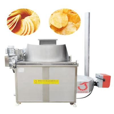 China Automatic Temperature Control Automatic Batch Diesel Snack Frying Machine Potato Chips Frying Machine Price for sale