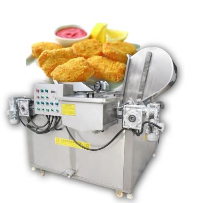 China Factory Chicken Wing Machine Automatic Discharge Crispy Chicken Frying Machine for sale