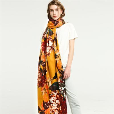 China Long Fashion Shawl and Scarf Women Shawl Wrap Scarves Soft Polyester Scarf Cotton Scarves for sale