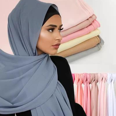 China Hot Drilling Turkish Muslim Muslim Scarf Women Hijabs Female Sunscreen Chiffon Pendant Scarf +jewelry 2019 new for sale