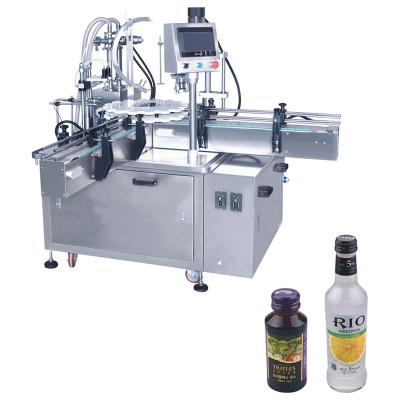 China Automatic Rotary Food Filling And Ce Supplied With Lock Screw Electric Platypus Metal Bottle Capping Machine Continuous Type for sale