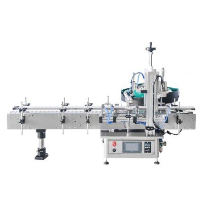 China Food Tear-strip Automatic Plastic Tamper Candy Chewing Gum Bottle Desktop Visible Molding Machine With Vibratory Feeder for sale