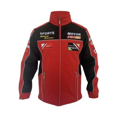 China Washed Red Men'S Waterproof Motorcycle Jacket Outdoor Windproof Clothes Polyester for sale