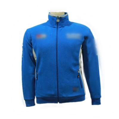 China High Quality Custom Logo Fashion Blue Team Fall Fleece Baseball Sportswear Track Top Riding Motorcycle Men's Jacket for sale