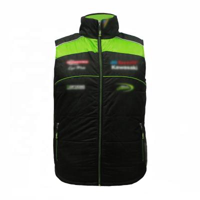 China Customized Logo Winter Sleeveless Polyester Padded Jacket Men'S Body Warmer Puff Vest for sale