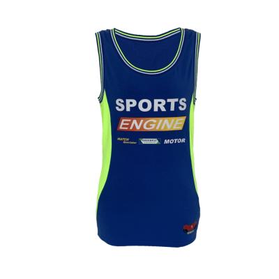 China Slim Fit Sportswear Running Training Sleeveless Sports Vest Outdoor Gym Long Tank Tops Shirt for sale