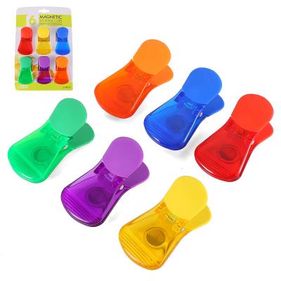 China Sustainable Plastic Clip Food Bag Sealing Clip With Magnetic Attachment Fridge Magnets for sale