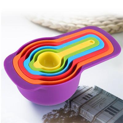 China Viable Plastic Measuring Cup Set Measuring Tools 6pcs Doser For Liquid Powder for sale